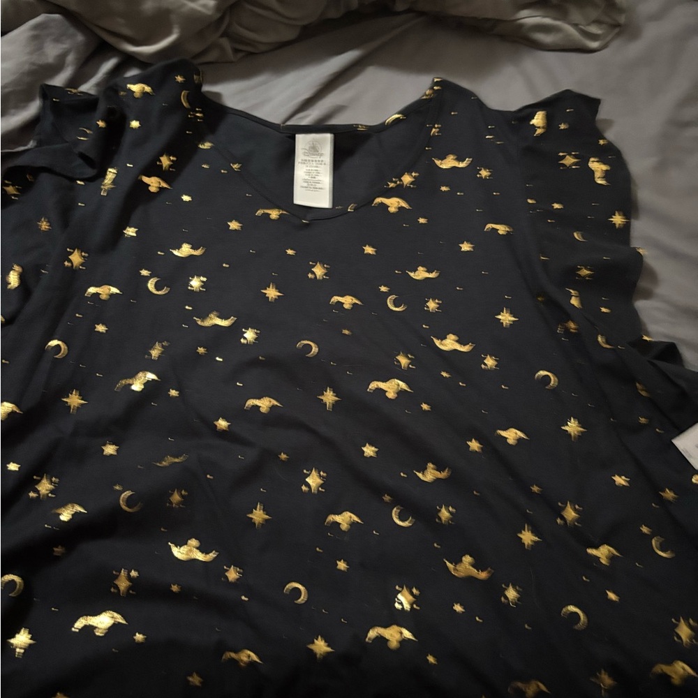 Disney Black and Gold Short Sleeve Tee